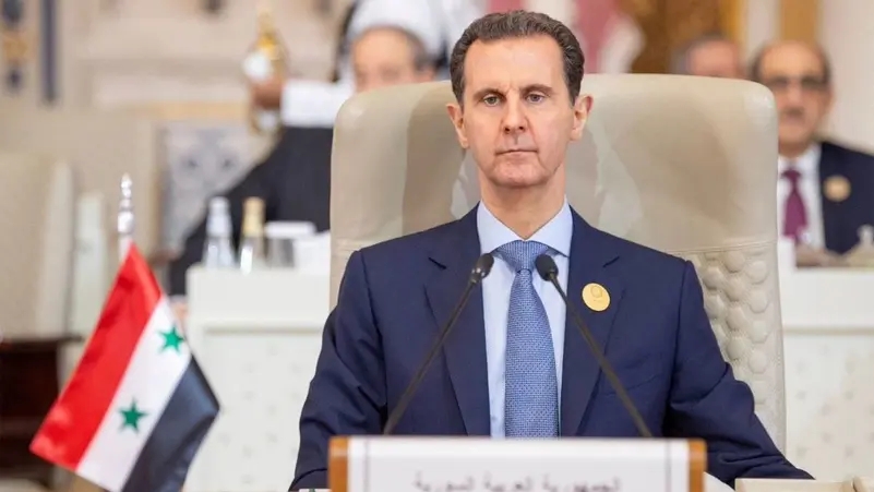 Syria’s President Bashar al-Assad attends the Organization of Islamic Cooperation (OIC) summit in Riyadh, Saudi Arabia, November, 11, 2023. (Handout via Reuters)