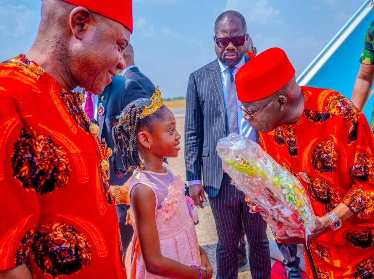 Tinubu Arrives Enugu [PC: Punch Online]