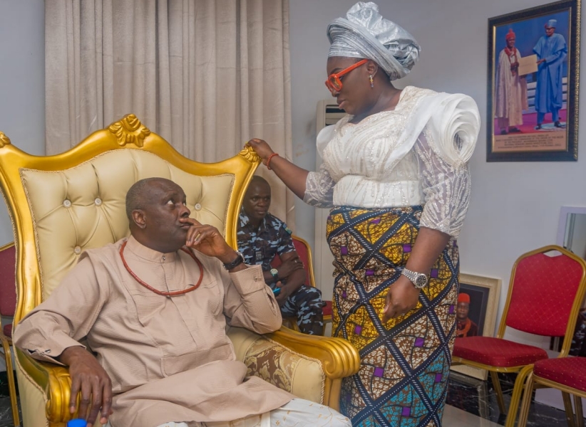 Chief James Ibori and Daughter, Hon. Erhiatake Ibori-Suenu