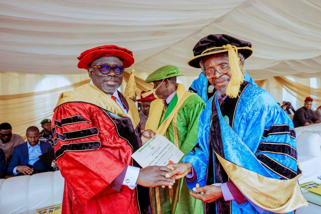 Novena Honours Oborevwori with Doctorate Degree